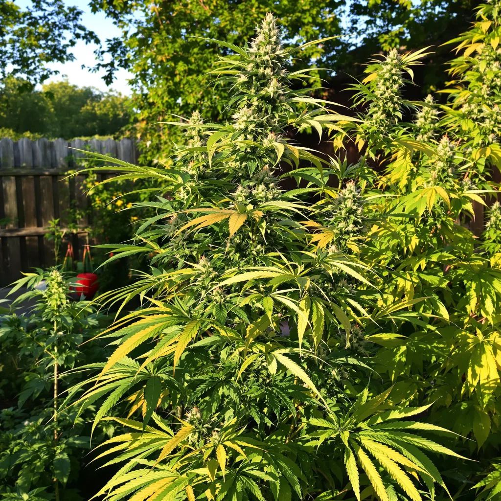 Sweet Diesel 14% indica / 86% sativa — fleur avec trichomes visibles