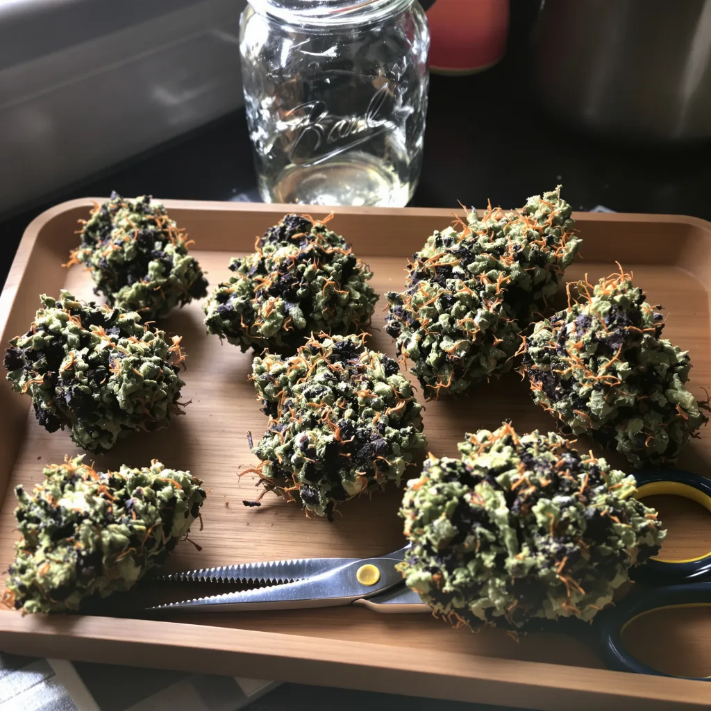 Sweet Dream 78% indica / 22% sativa — fleur avec trichomes visibles