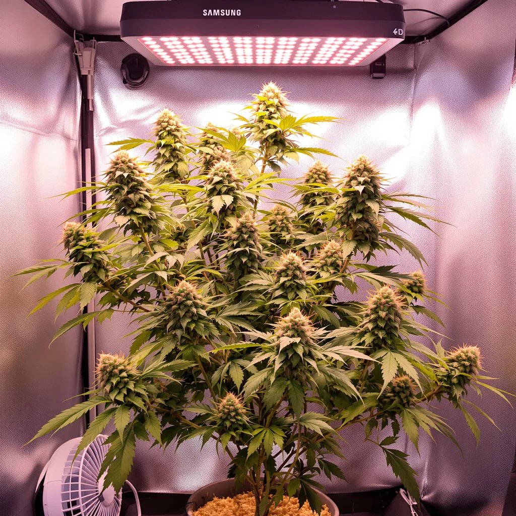 Plante de cannabis Sweet Nina en floraison — 60-100 cm autofloraison