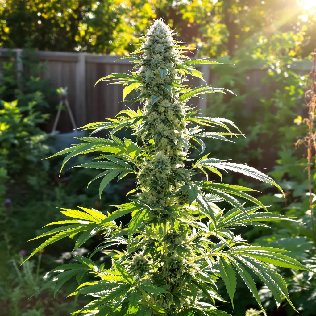 Sweet Nina 54% indica / 46% sativa — fleur avec trichomes visibles