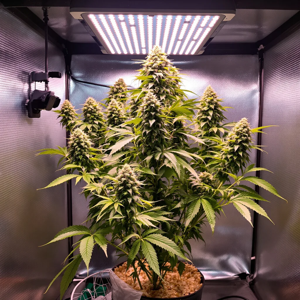 Plante de cannabis Sweet Pebbles en floraison — 120-180 cm féminisée