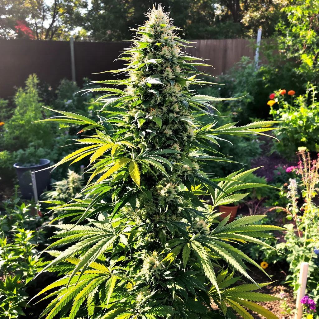 Sweet Pebbles 49% indica / 51% sativa — fleur avec trichomes visibles
