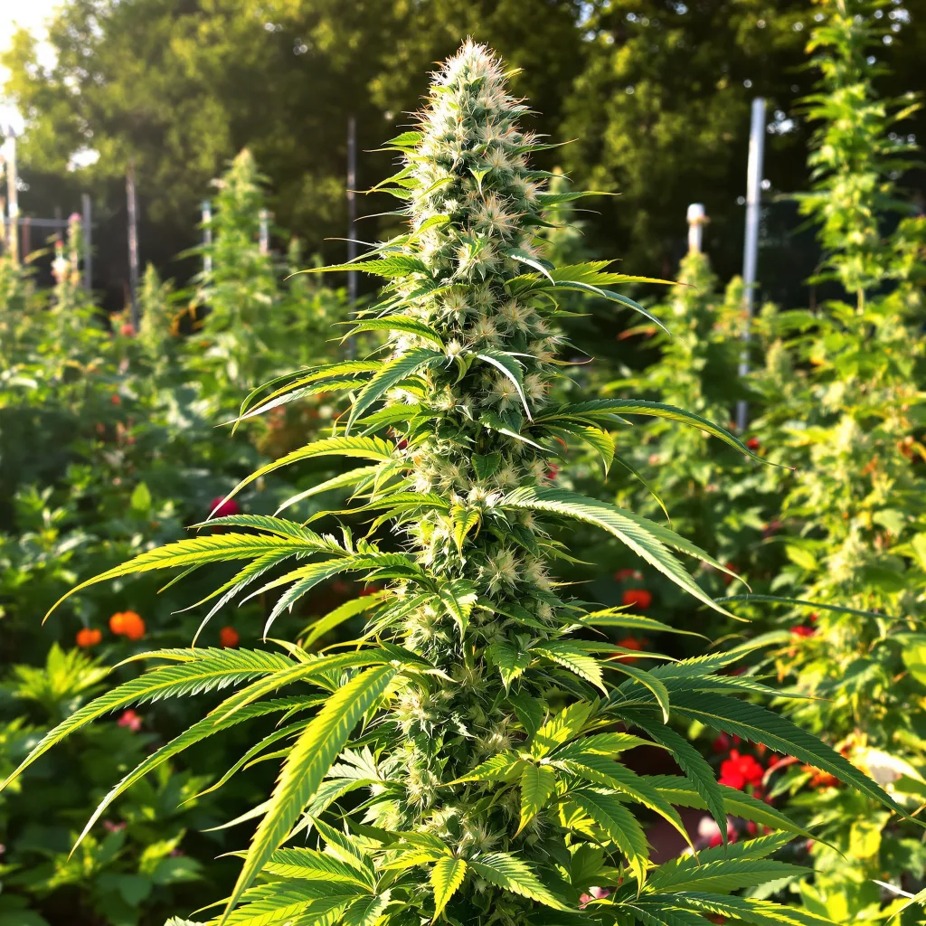 Sweet Tooth 36% indica / 64% sativa — fleur avec trichomes visibles