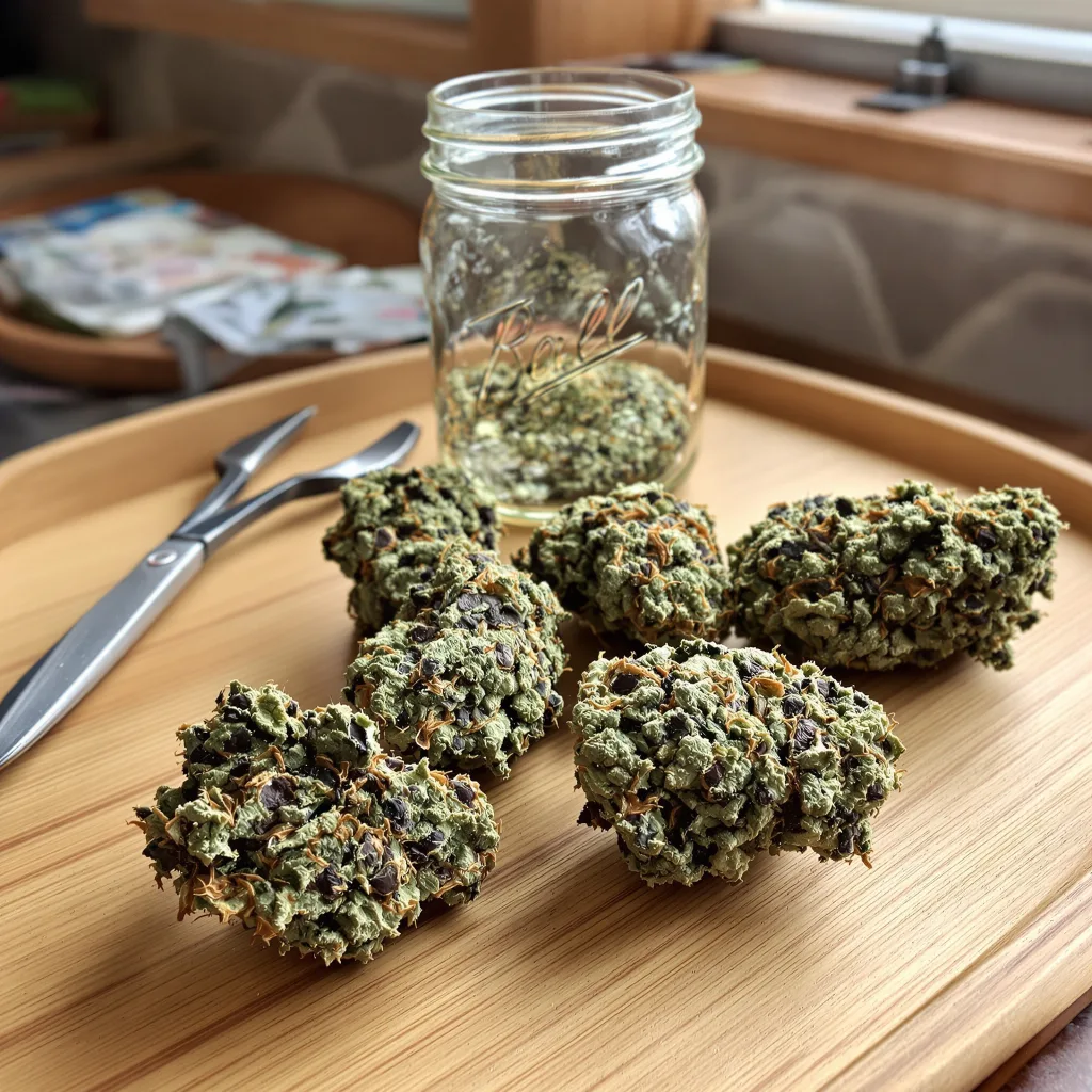 Sweet ZZ 85% indica / 15% sativa — fleur avec trichomes visibles