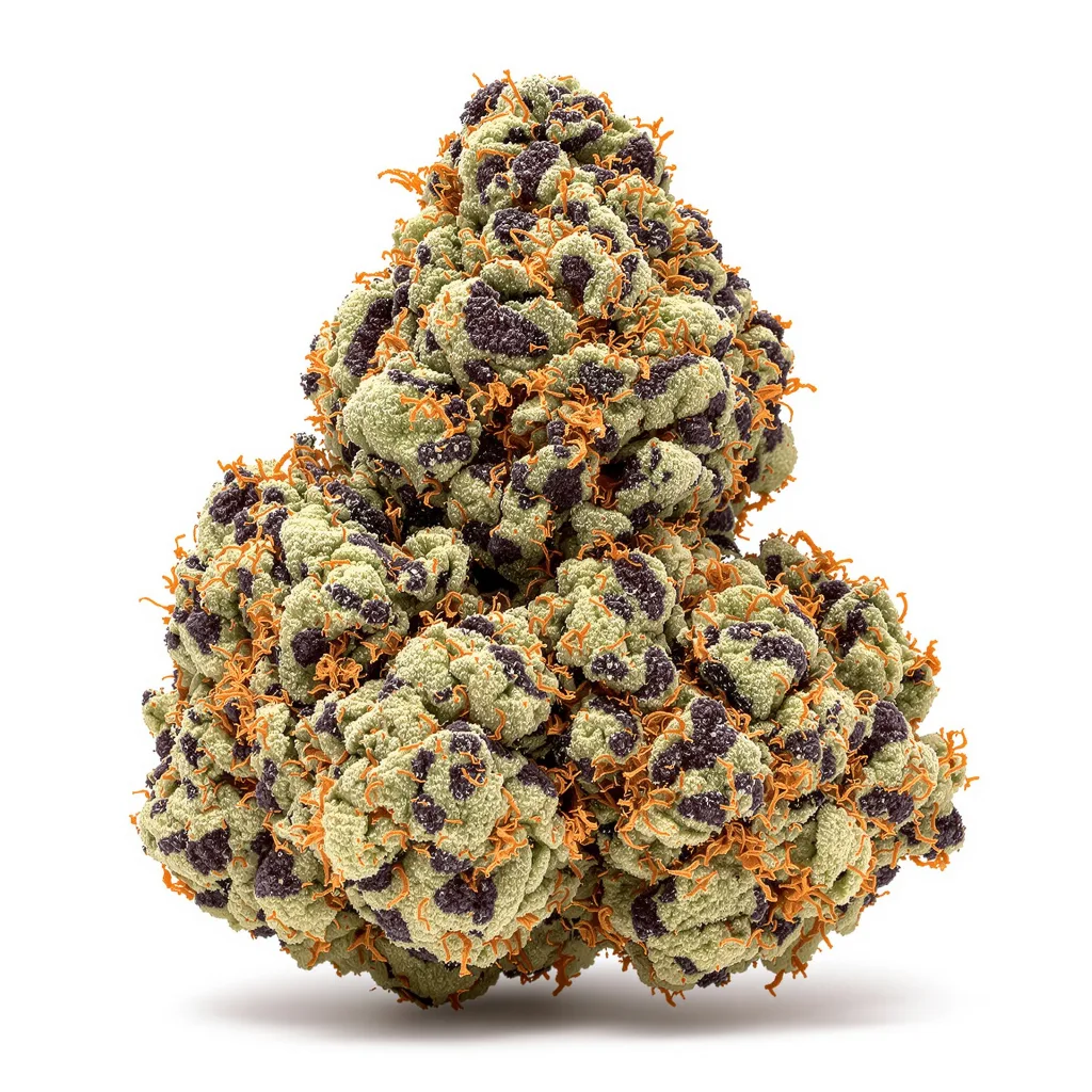 Sweet ZZ 85% indica / 15% sativa — fleur avec trichomes visibles