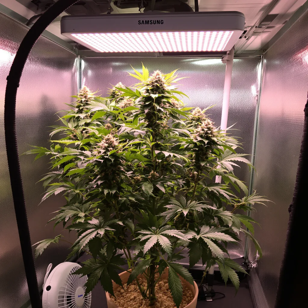 Plante de cannabis Swiss en floraison — 90-130 cm féminisée