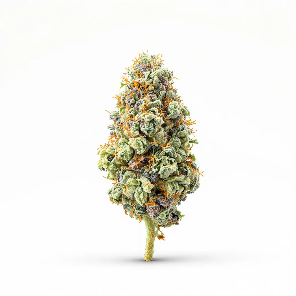 Tahoe OG 50% indica / 50% sativa — fleur avec trichomes visibles