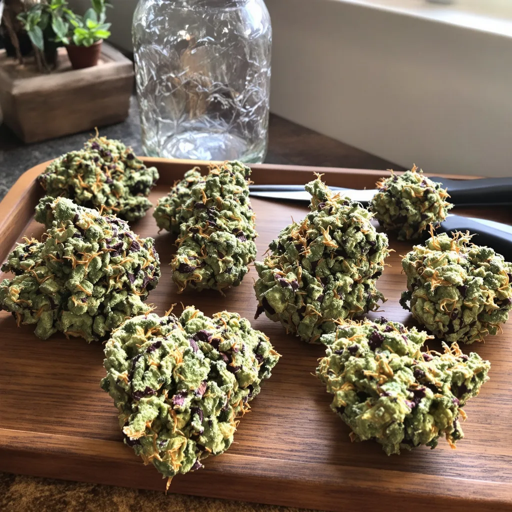 Tahoe OG Kush 62% indica / 38% sativa — fleur avec trichomes visibles