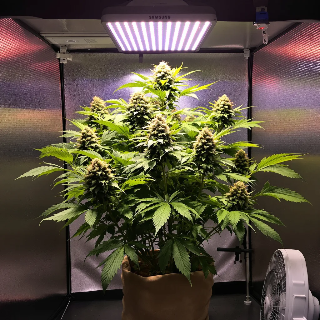 Plante de cannabis Tangerine Dream en floraison — 60-100 cm autofloraison