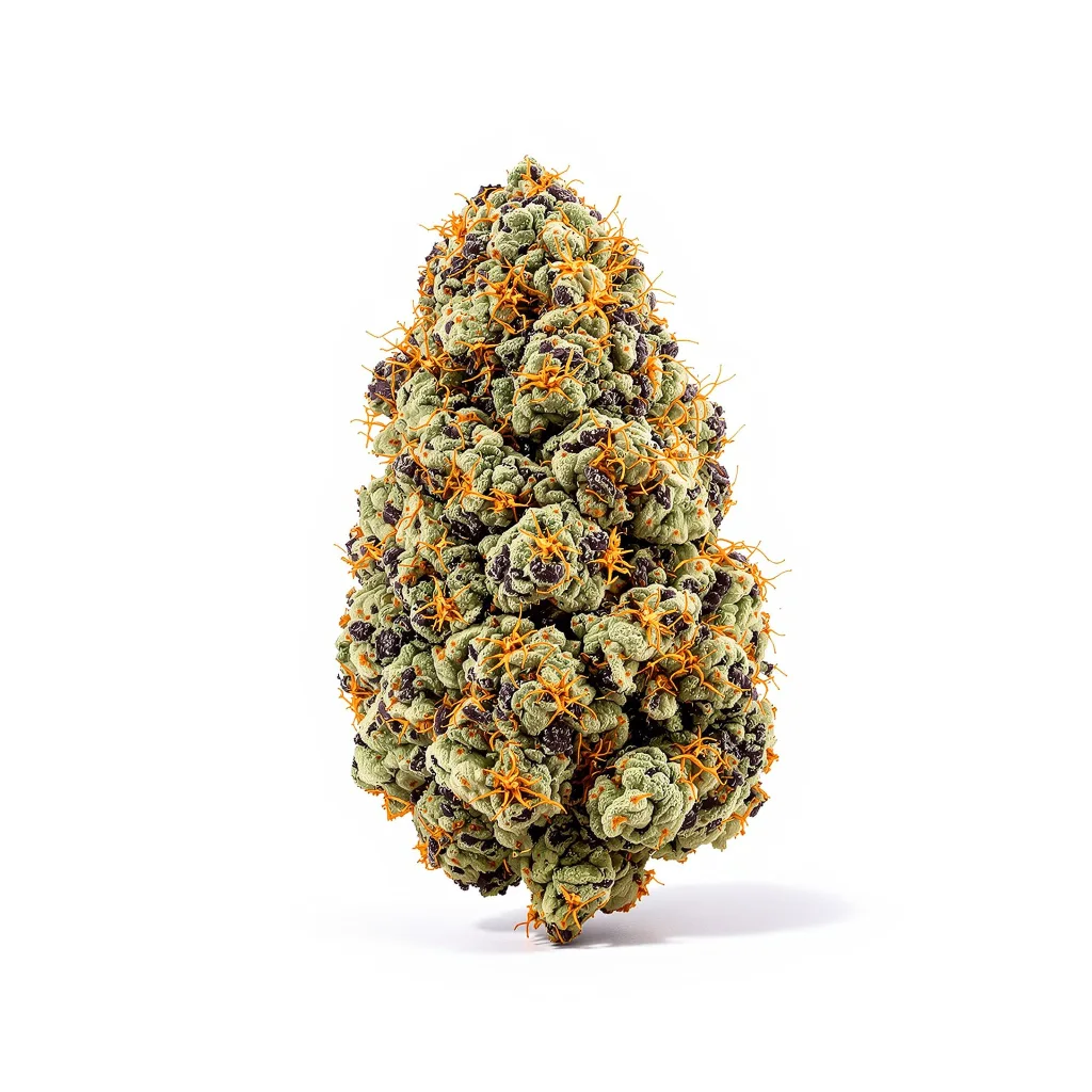Tangerine Dream 79% indica / 21% sativa — fleur avec trichomes visibles
