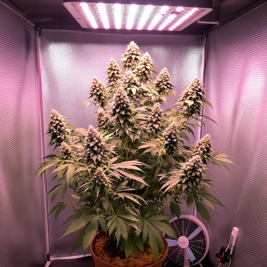 Plante de cannabis Tangerine Haze en floraison — 60-100 cm autofloraison