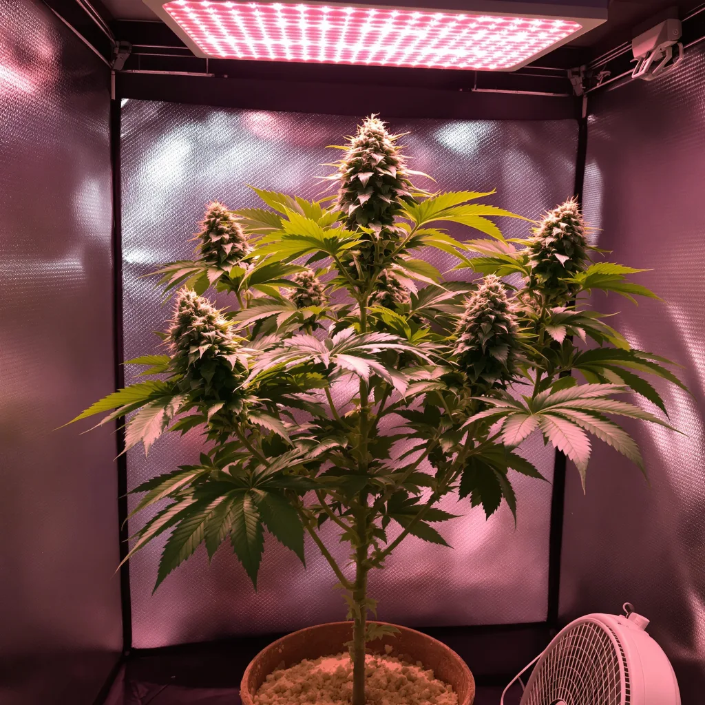 Plante de cannabis Tangerine Kush en floraison — 60-100 cm autofloraison