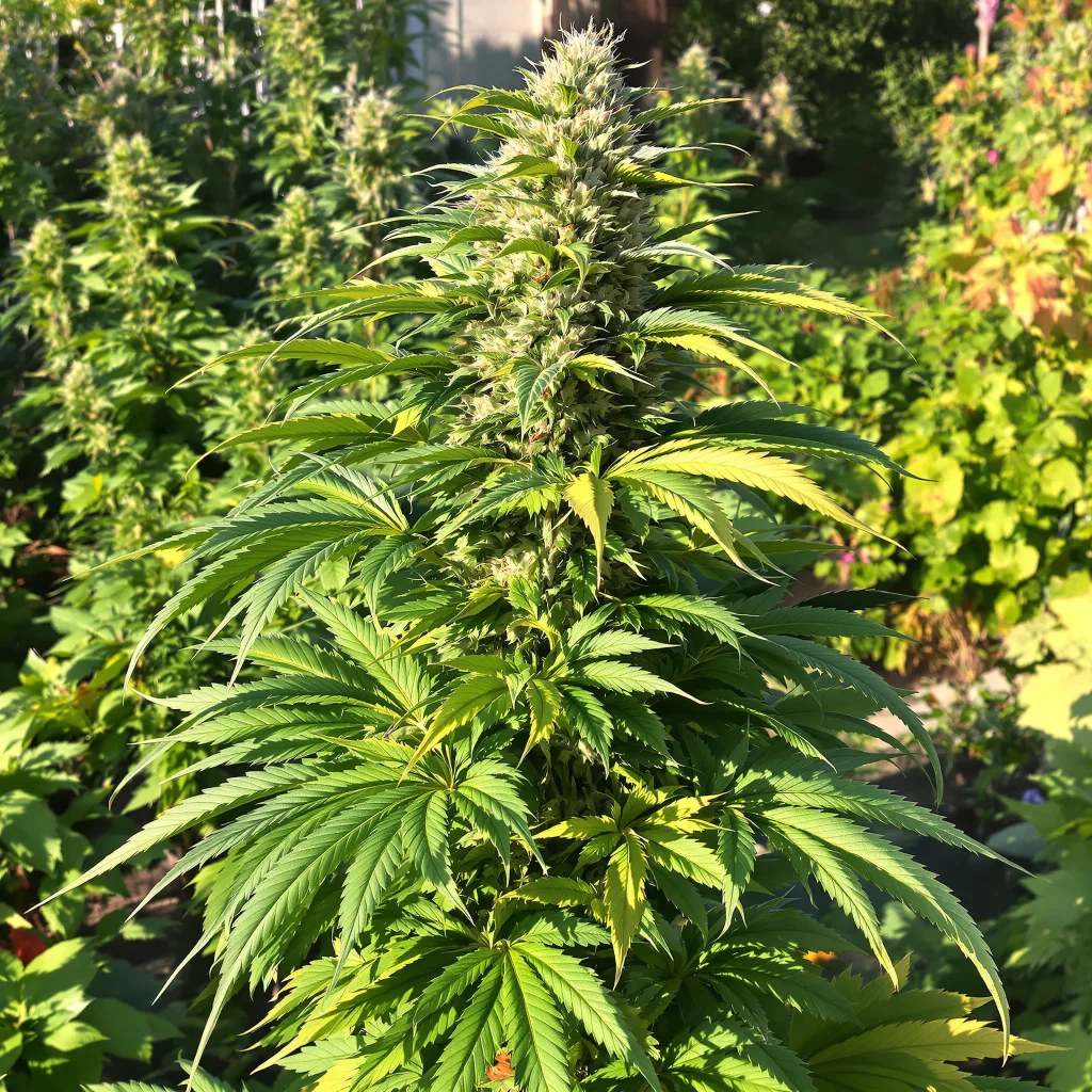 Tangerine Kush 70% indica / 30% sativa — fleur avec trichomes visibles