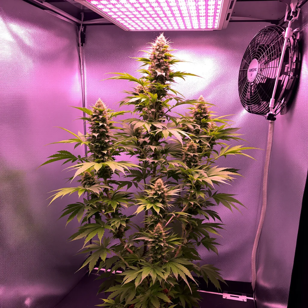 Plante de cannabis Tangerine Power en floraison — 150-200 cm féminisée