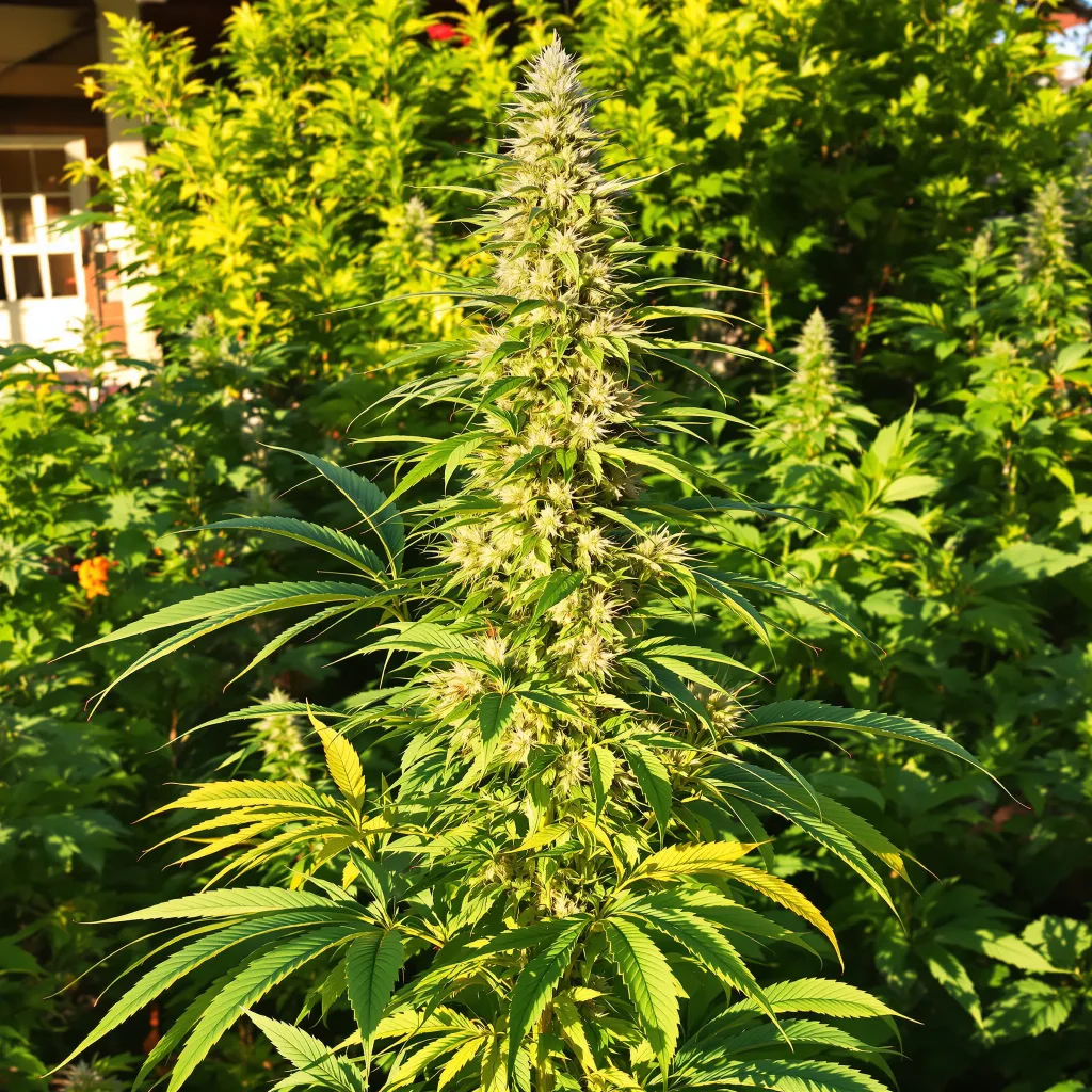 Tangerine Power 50% indica / 75% sativa — fleur avec trichomes visibles