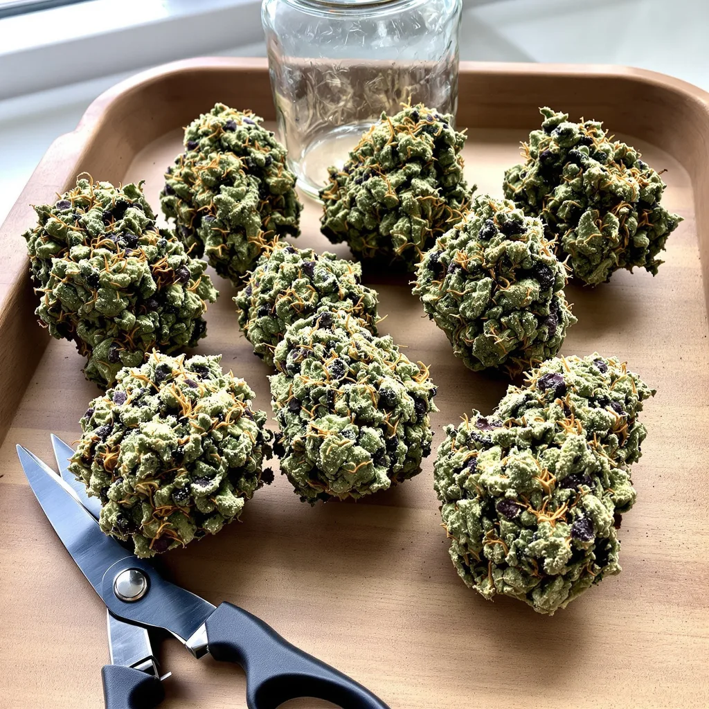 Tangie Dream Book 36% indica / 64% sativa — fleur avec trichomes visibles