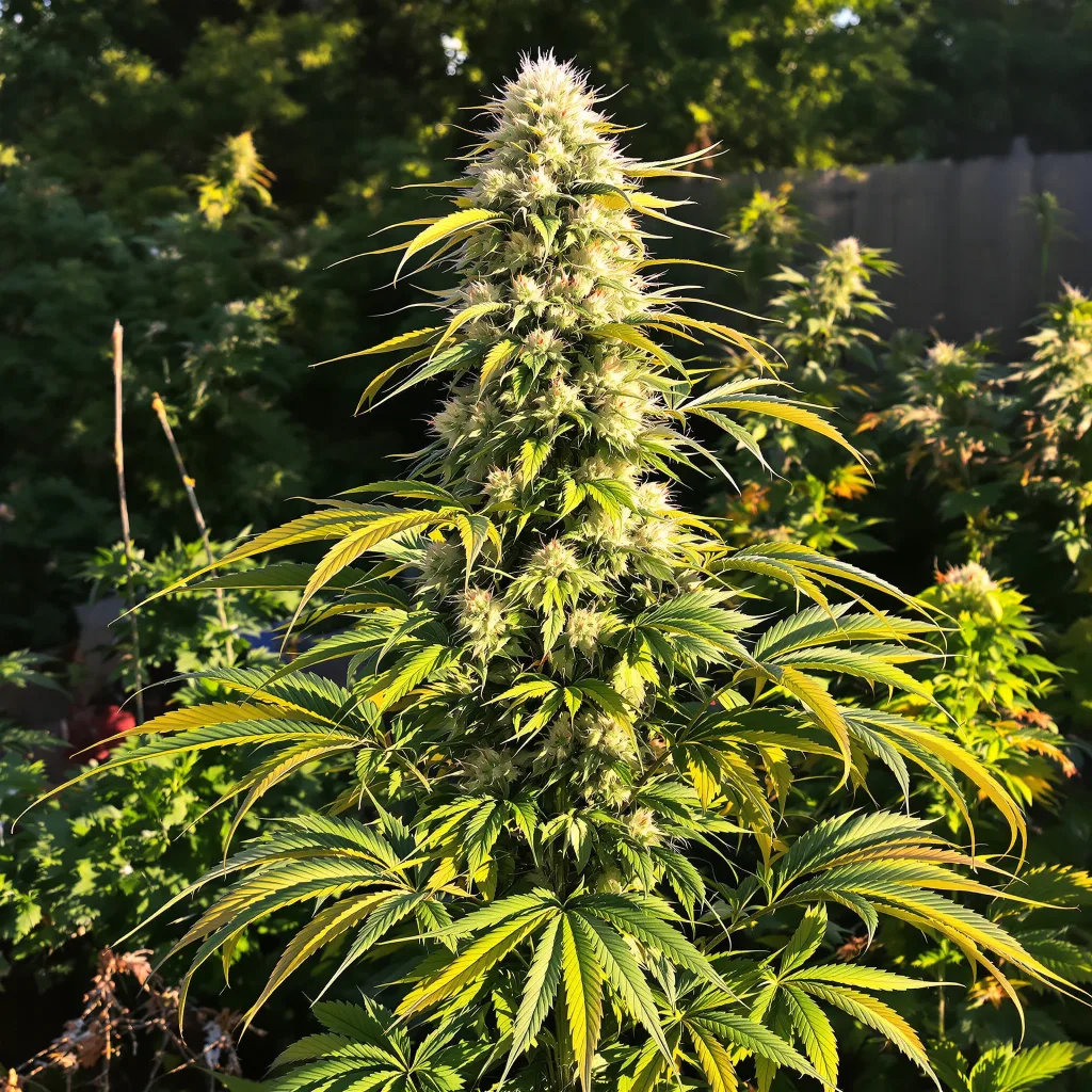 Tangilope 10% indica / 90% sativa — fleur avec trichomes visibles