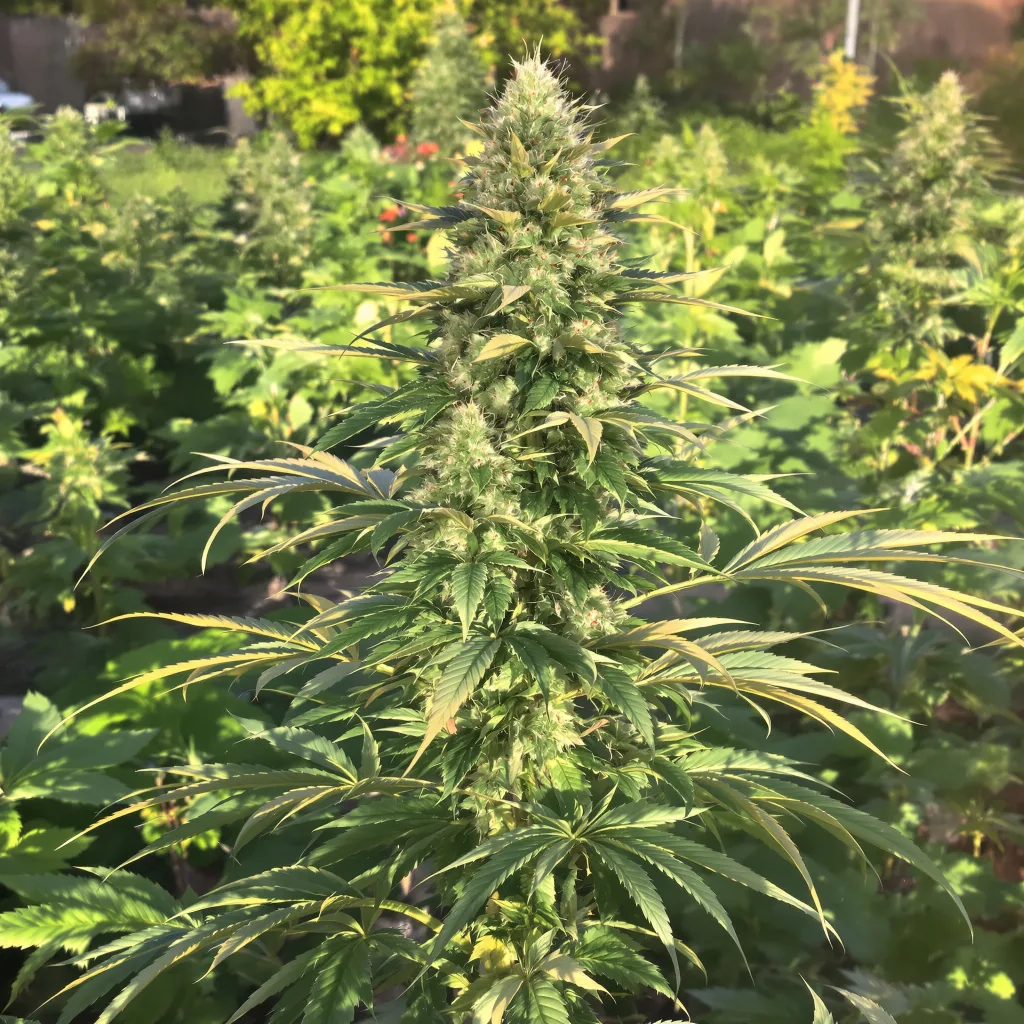 Tango 53% indica / 47% sativa — fleur avec trichomes visibles