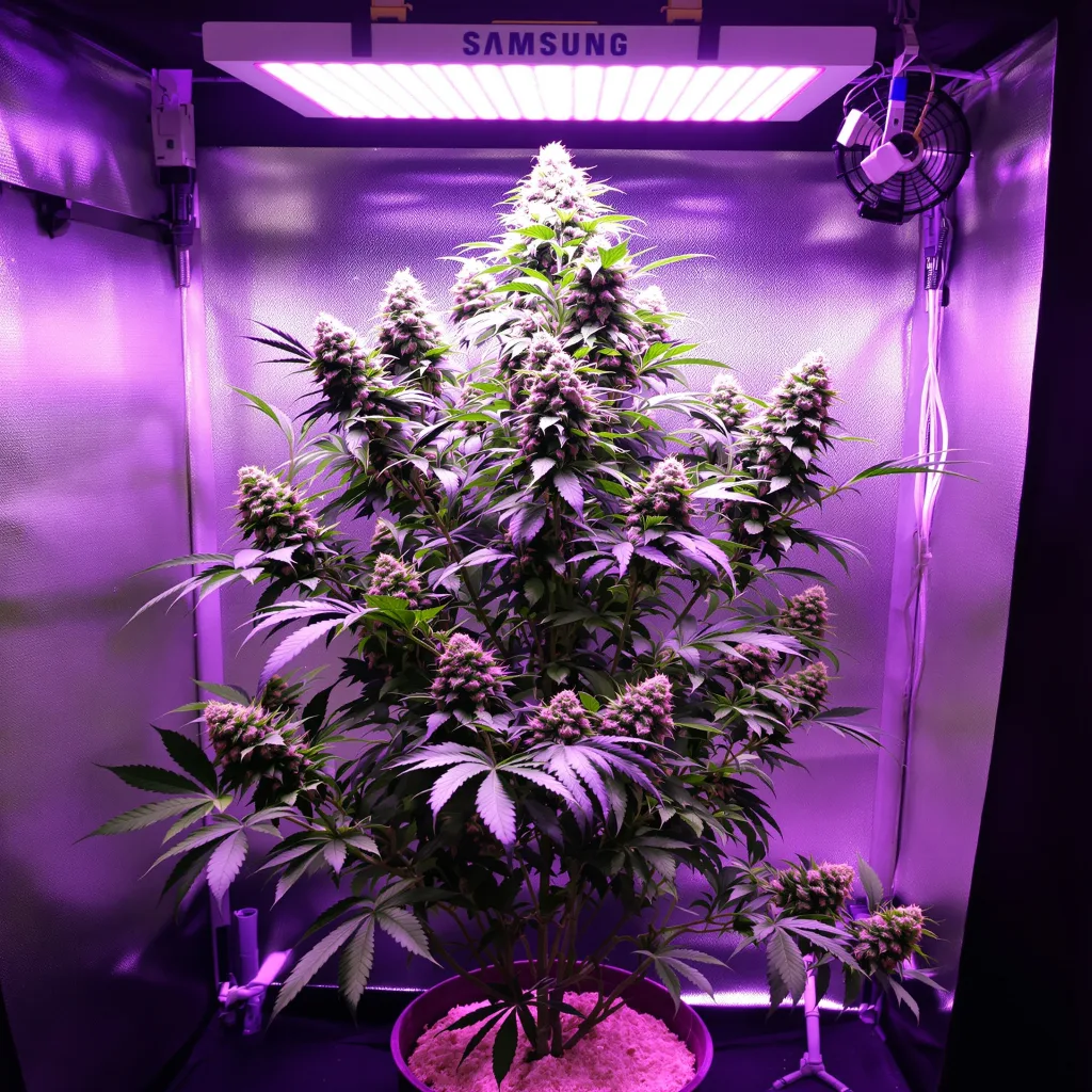 Plante de cannabis Tembo Kush en floraison — 60-100 cm autofloraison