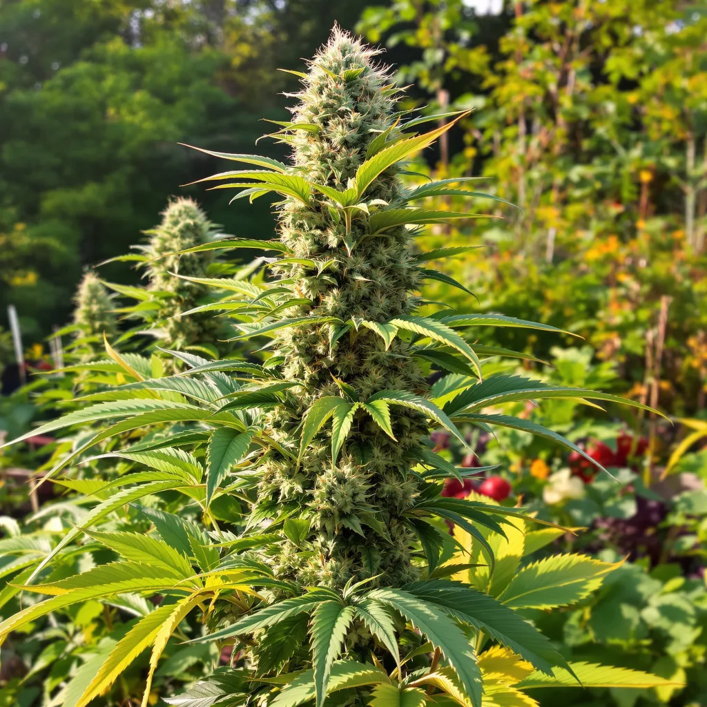 Tembo Kush 46% indica / 54% sativa — fleur avec trichomes visibles
