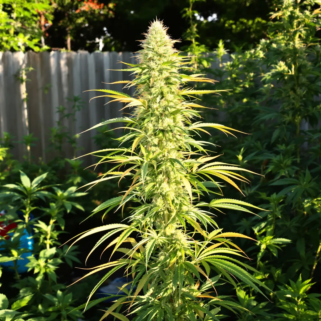 Thai 8% indica / 92% sativa — fleur avec trichomes visibles