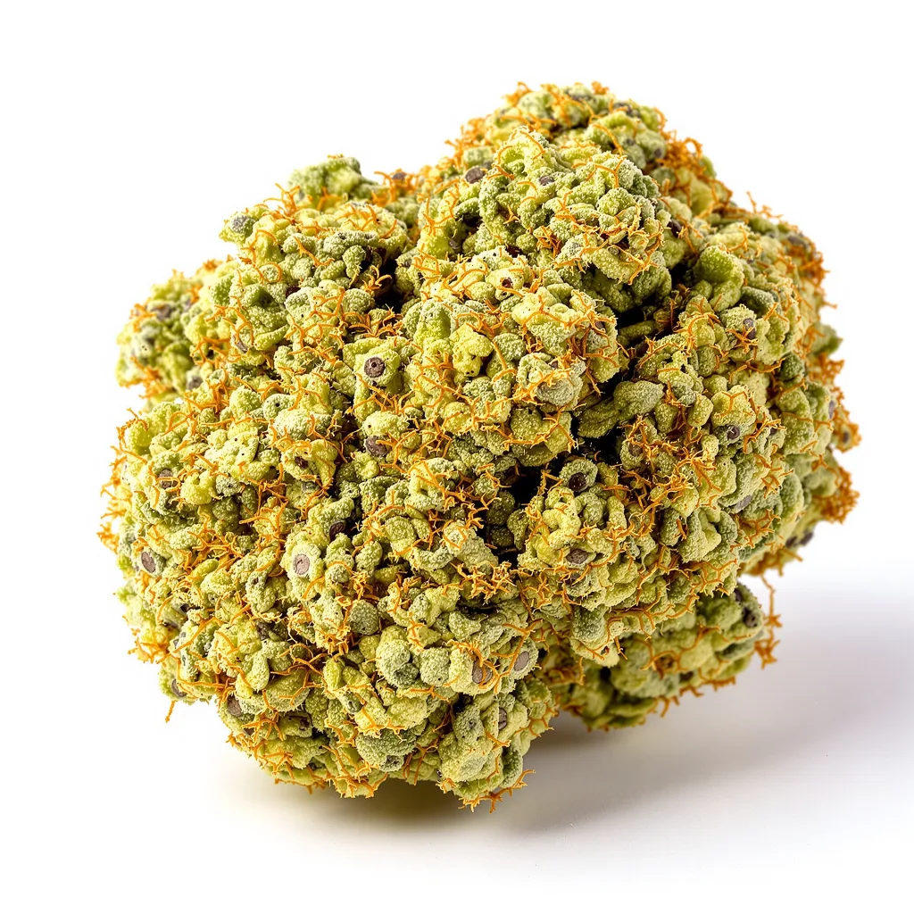 Thai 8% indica / 92% sativa — fleur avec trichomes visibles