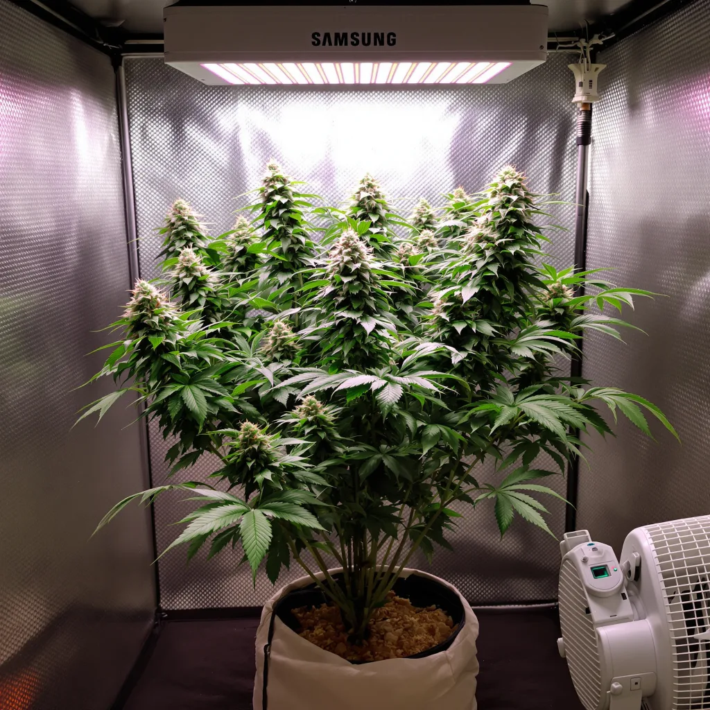 Plante de cannabis The Big Stink en floraison — 60-100 cm autofloraison