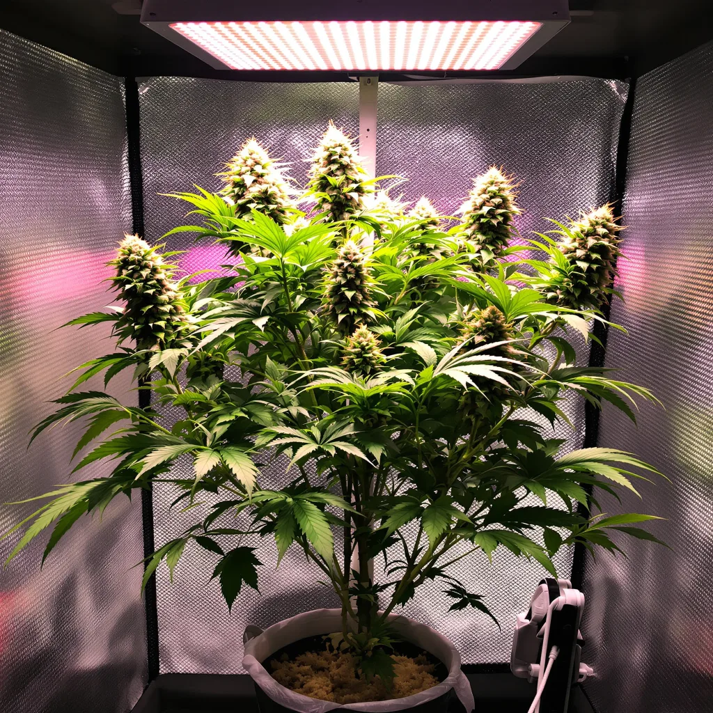 Plante de cannabis The Hog en floraison — 90-130 cm féminisée