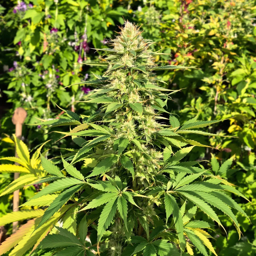 The OX 83% indica / 17% sativa — fleur avec trichomes visibles