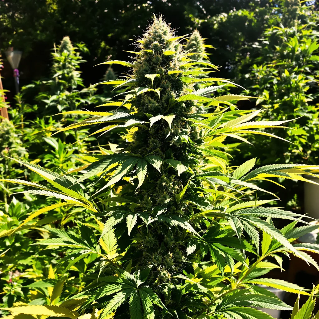 The OX 83% indica / 17% sativa — fleur avec trichomes visibles