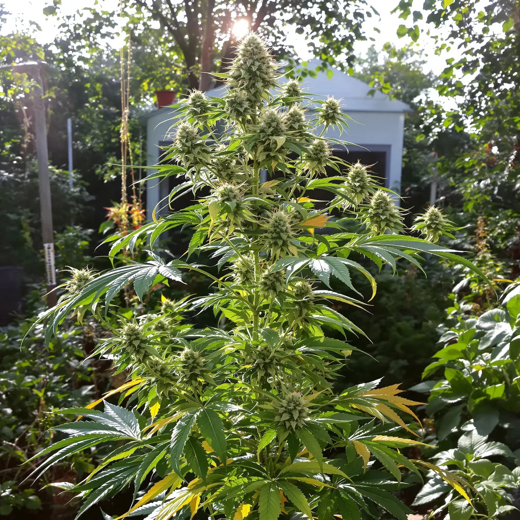 Thin Mint GSC 50% indica / 40% sativa — fleur avec trichomes visibles