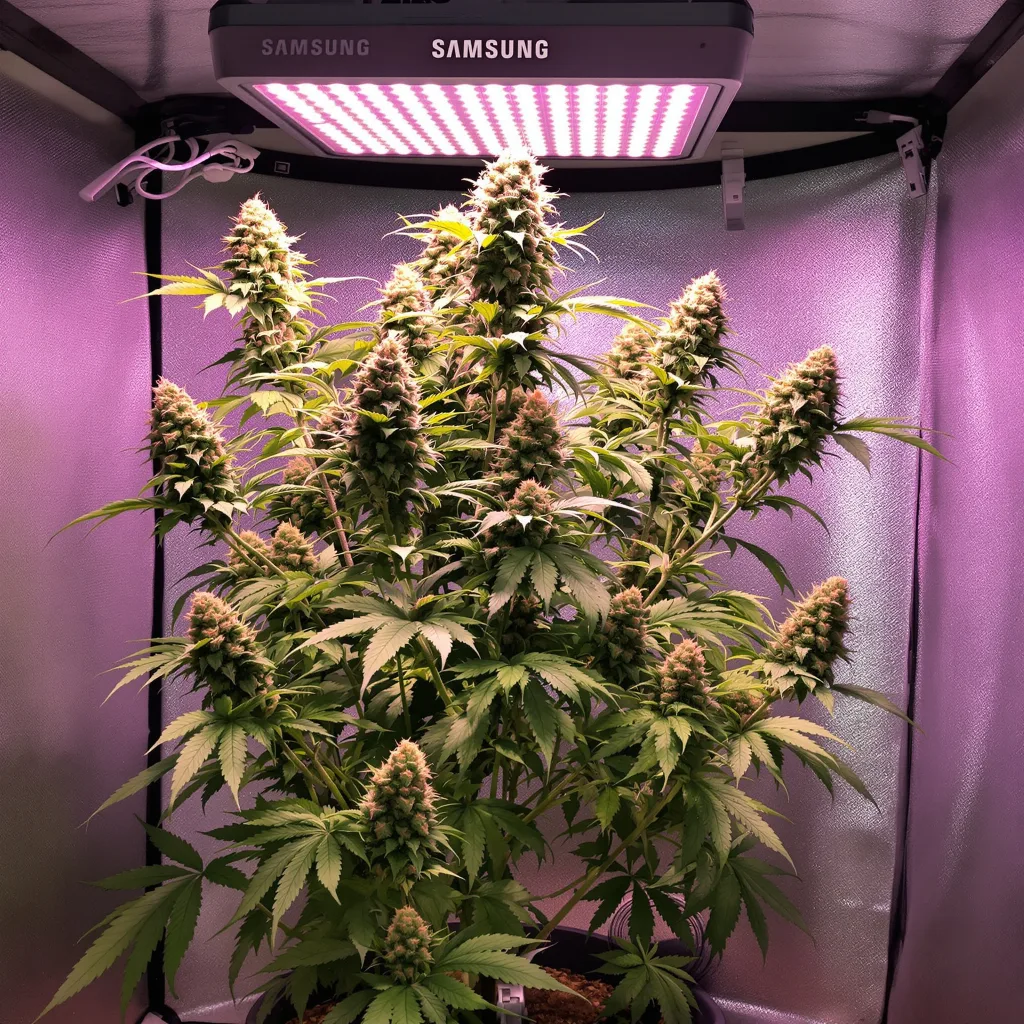 Plante de cannabis Tiger Woods en floraison — 60-100 cm autofloraison