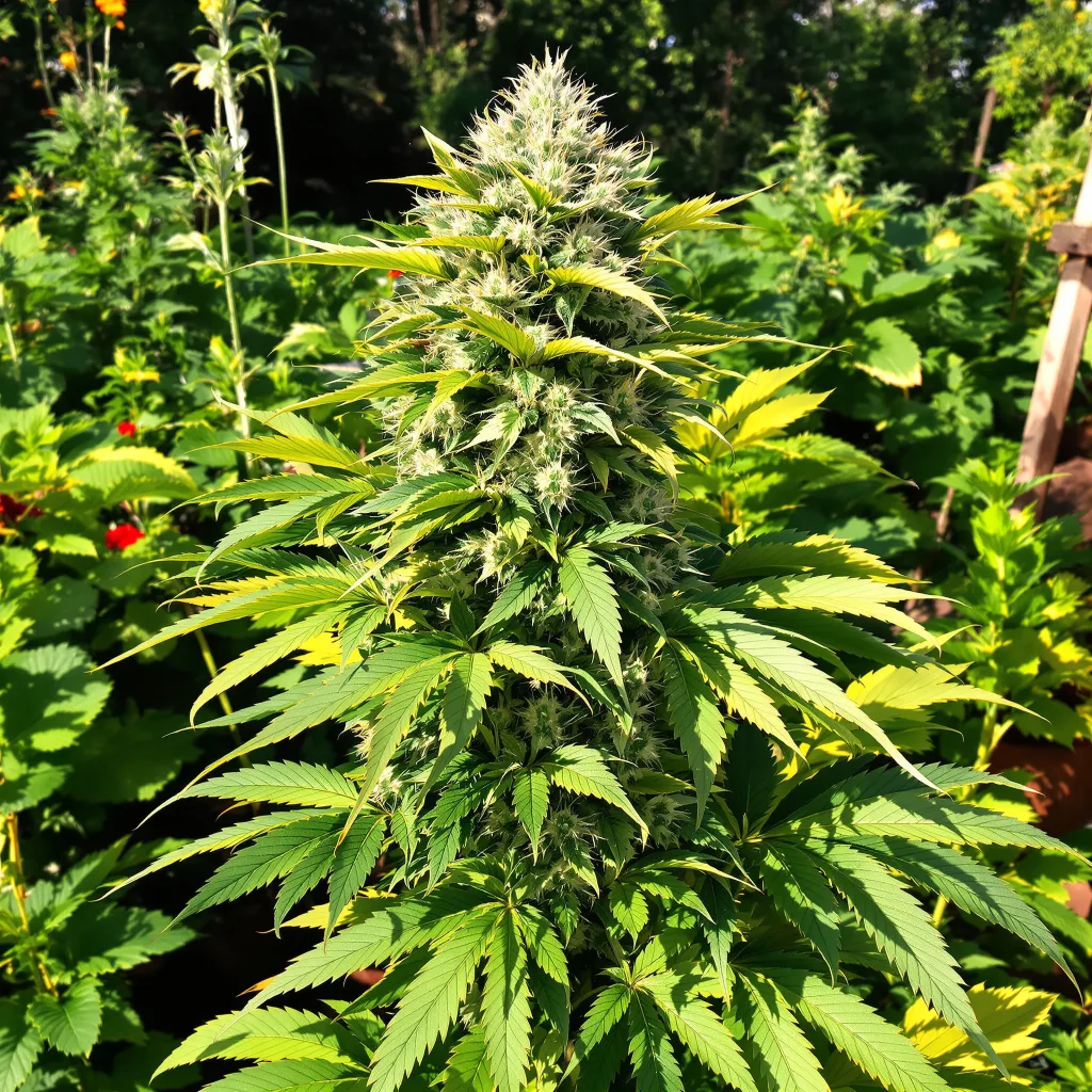 Tigermelon 77% indica / 23% sativa — fleur avec trichomes visibles