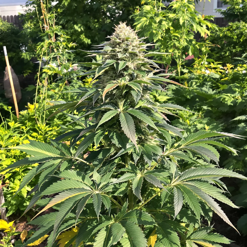 Training Day 66% indica / 34% sativa — fleur avec trichomes visibles