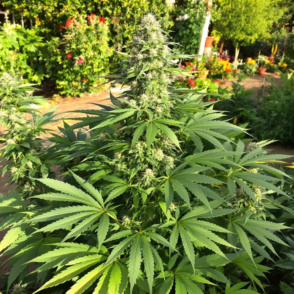 Trash 89% indica / 11% sativa — fleur avec trichomes visibles