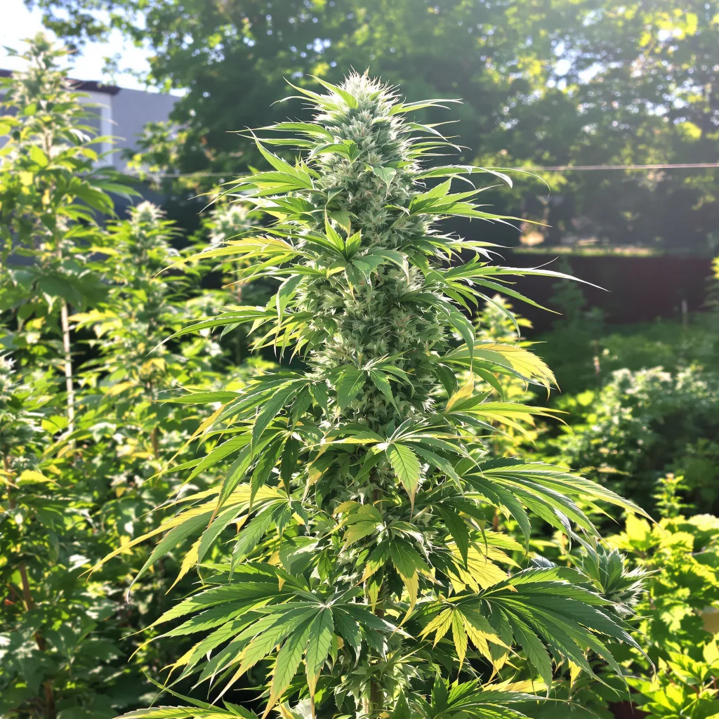 Trinity 25% indica / 75% sativa — fleur avec trichomes visibles