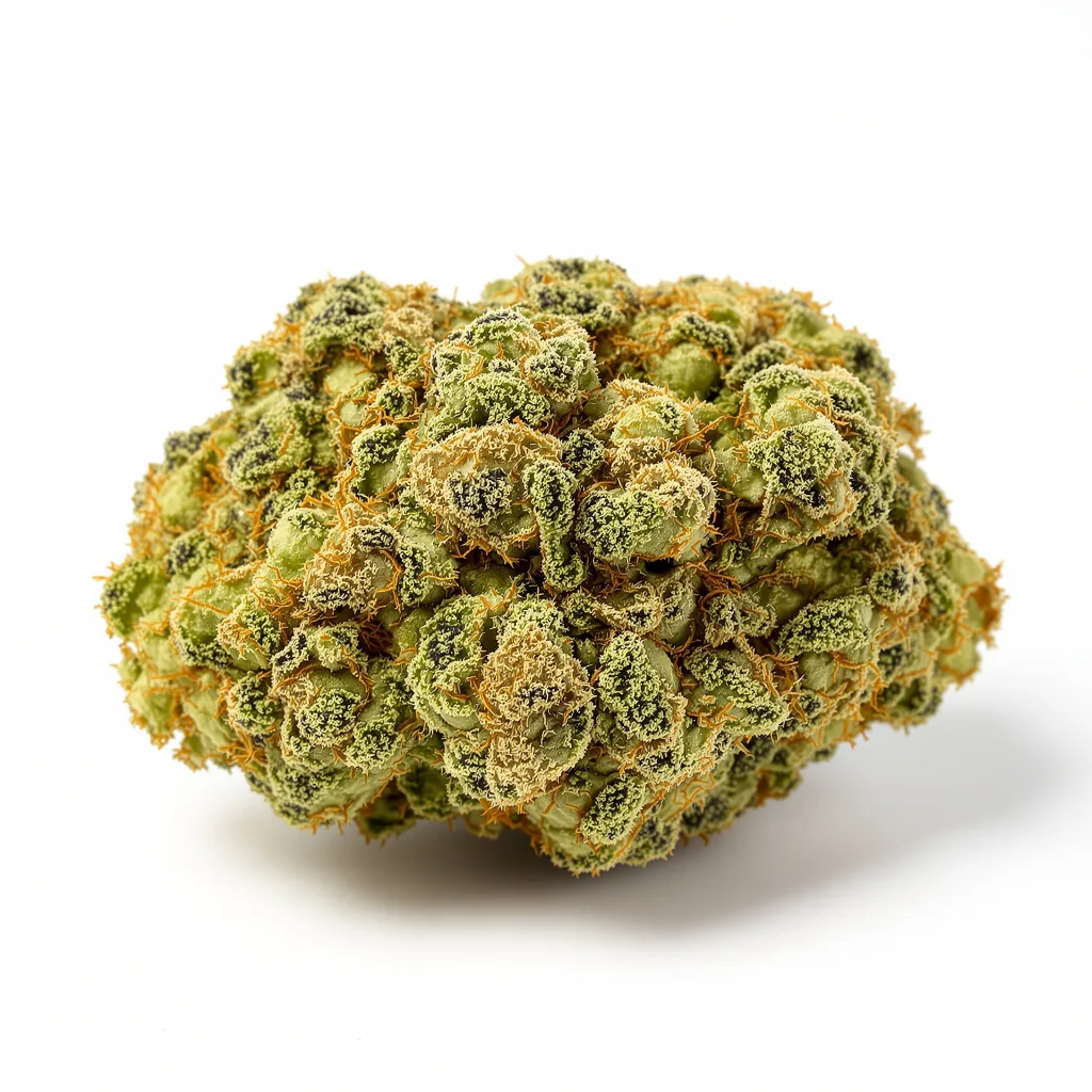 Trinity 25% indica / 75% sativa — fleur avec trichomes visibles