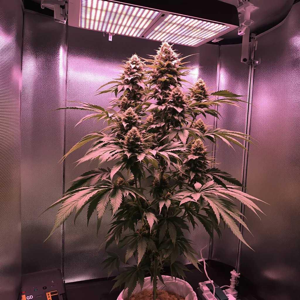Plante de cannabis Turbo Mind Warp en floraison — 60-100 cm autofloraison