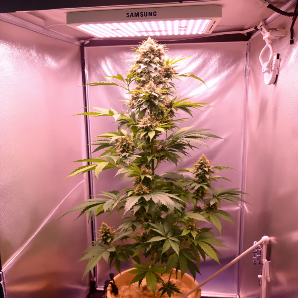 Plante de cannabis Turbo Mind Warp en floraison — 150-200 cm féminisée