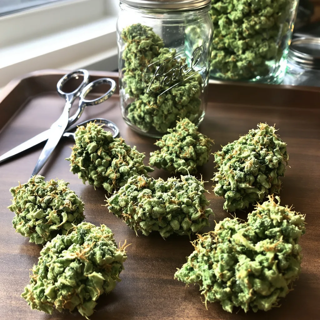 Tutankhamon 12% indica / 88% sativa — fleur avec trichomes visibles