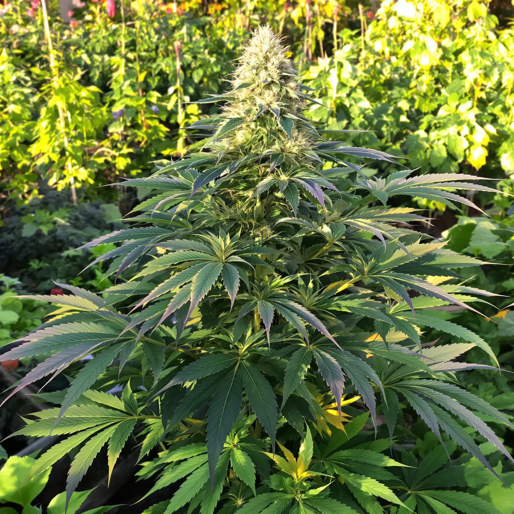 Tyson 85% indica / 15% sativa — fleur avec trichomes visibles