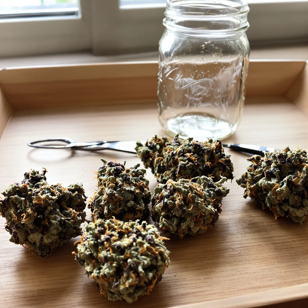 Tyson 85% indica / 15% sativa — fleur avec trichomes visibles