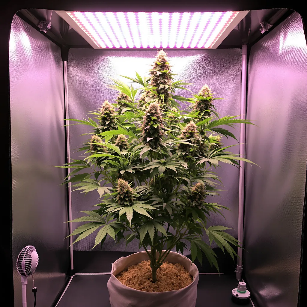 Plante de cannabis U2 Kush en floraison — 60-100 cm autofloraison
