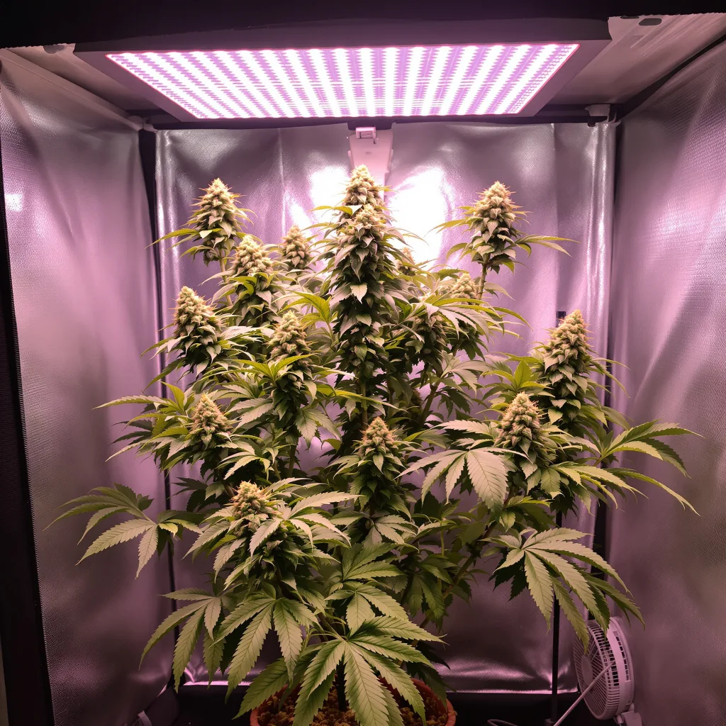 Plante de cannabis UK Cheese en floraison — 60-100 cm autofloraison