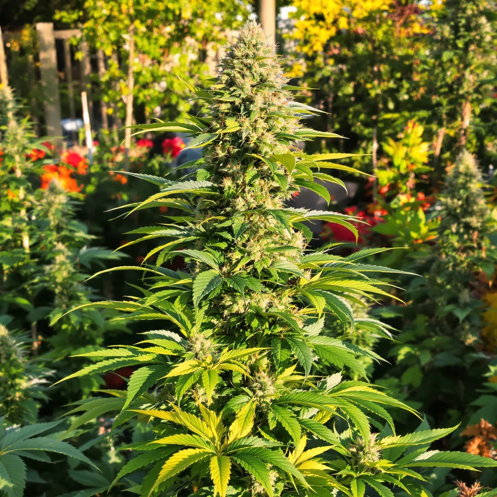UK Cheese 40% indica / 50% sativa — fleur avec trichomes visibles