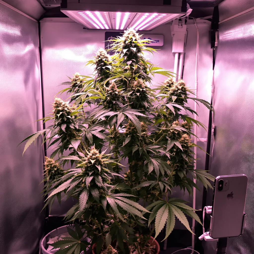 Plante de cannabis UK Cheese en floraison — 120-180 cm féminisée