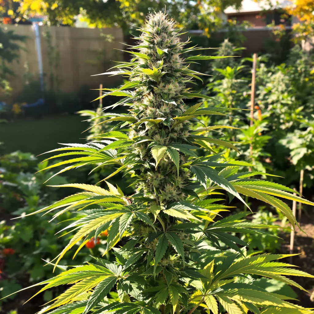 UK Cheese 40% indica / 50% sativa — fleur avec trichomes visibles