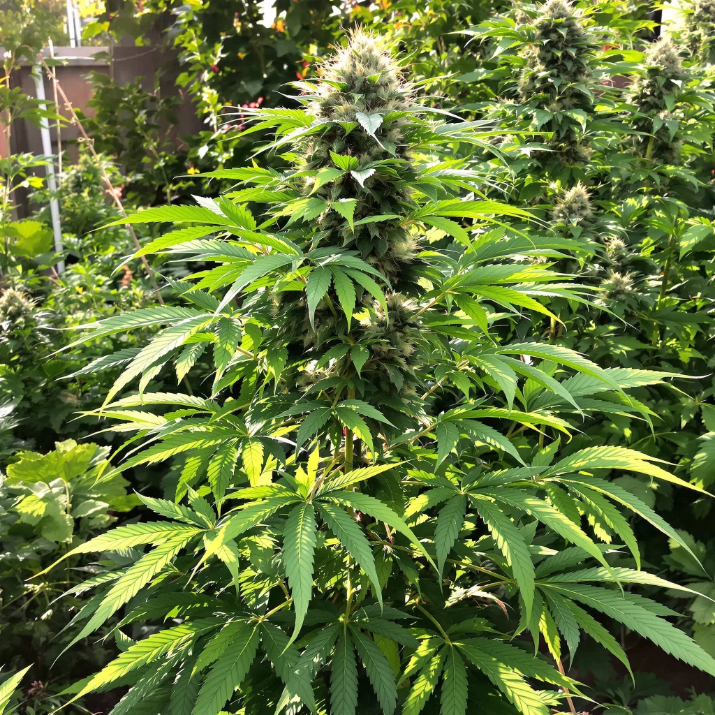 Vader OG 76% indica / 24% sativa — fleur avec trichomes visibles