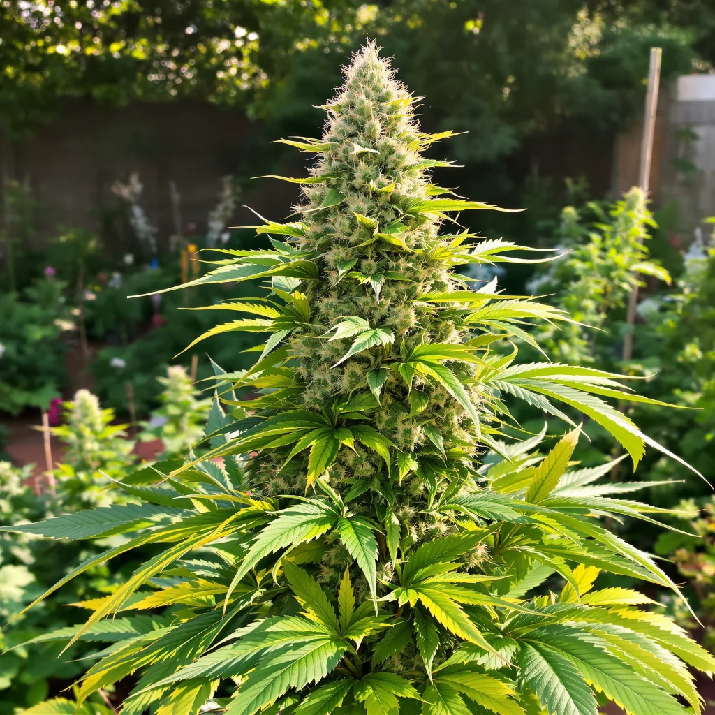 Valley Ghash 42% indica / 58% sativa — fleur avec trichomes visibles
