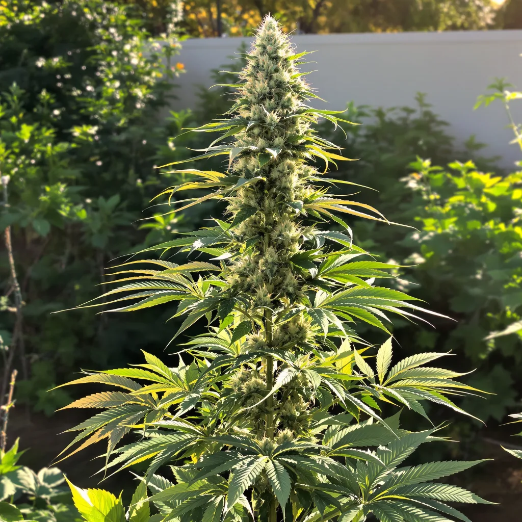 Venom OG 50% indica / 50% sativa — fleur avec trichomes visibles